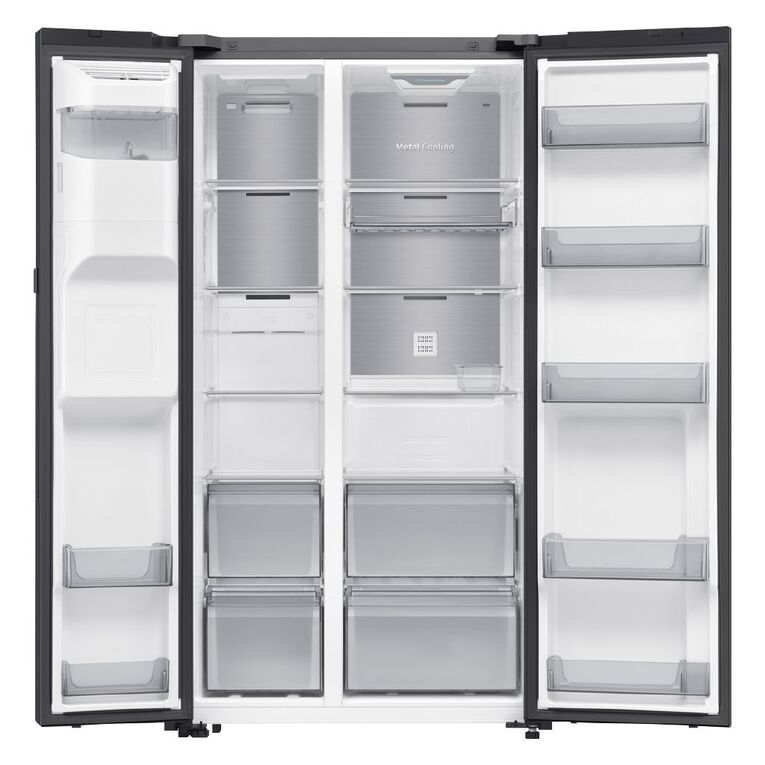Samsung 615L Side By Side AI Home Fridge Freezer (SRS6500BA) - Black, , hi-res