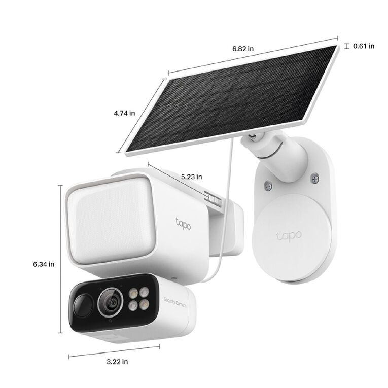 TP-Link Tapo C615F Kit Solar Powered Floodlight Pan/Tilt Security Camera Kit, , hi-res