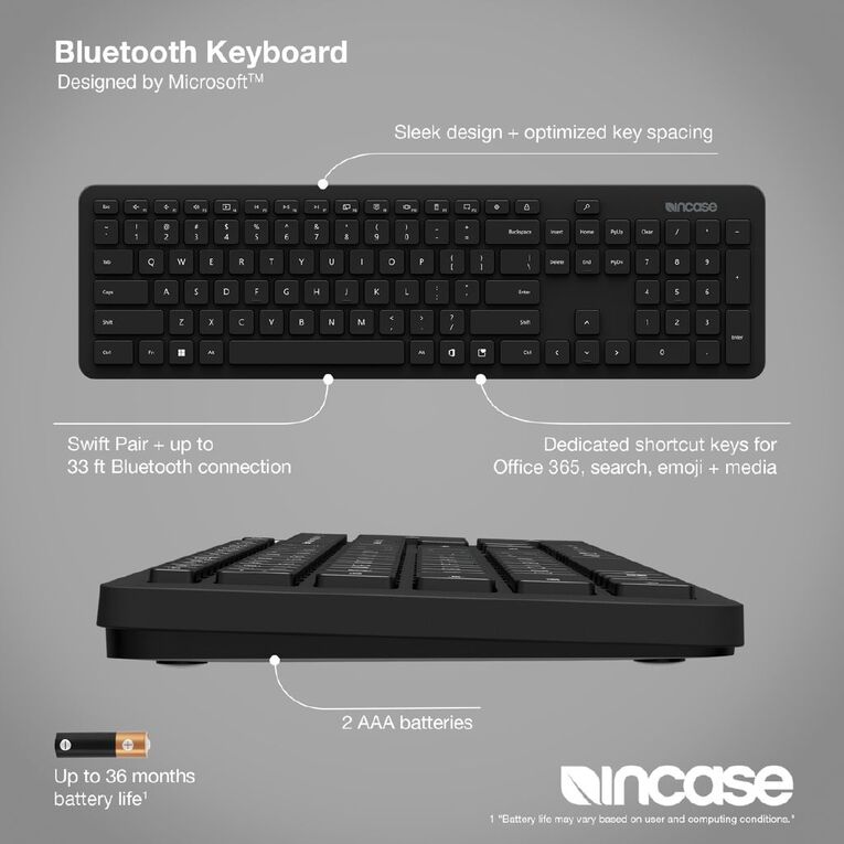 Incase (Designed by Microsoft) Bluetooth Keyboard, , hi-res
