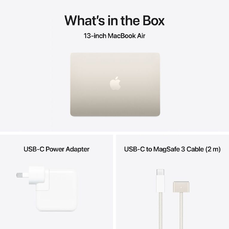 Apple MacBook Air 13-inch with M4 Chip 24GB/512GB 10 Core CPU 10 Core GPU - Starlight, , hi-res