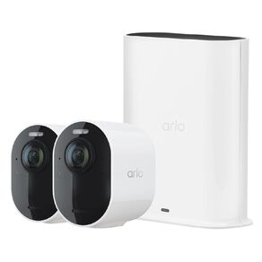 Arlo Ultra 2 Spotlight Camera - 2 Cameras - Security System Wire-Free 4K Video and HDR Color Night Vision