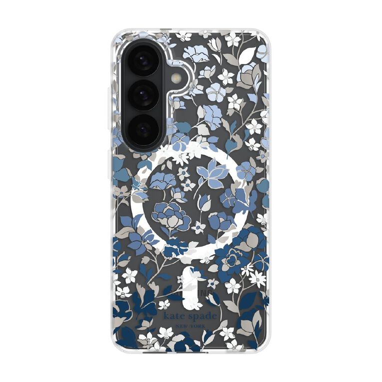 Kate Spade Protective Flowerbed Blue Samsung Galaxy S26 Case, , hi-res