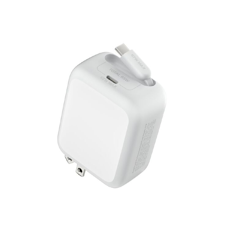 Belkin UltraCharge Retractable GaN Wall Charger 67W, , hi-res