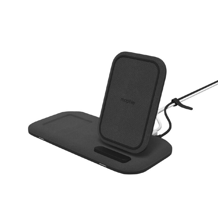 Mophie Universal 2-in-1 15W Wireless Charging Stand - Black, , hi-res