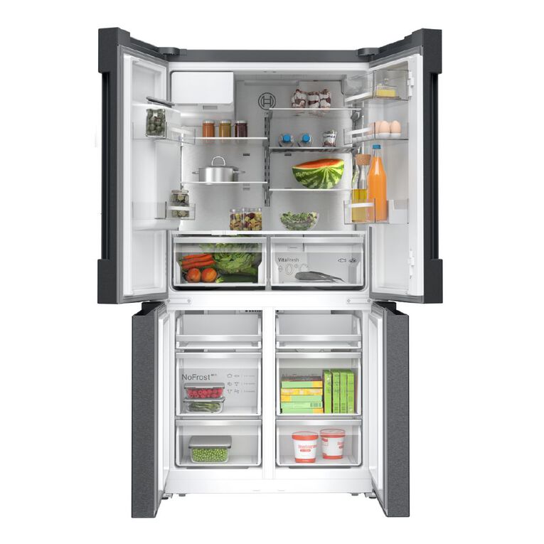 Bosch 605L French Door Fridge - Series 6 - Black Stainless Steel, , hi-res