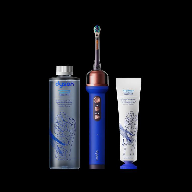 Dyson Camerajet Electric Toothbrush With Flosser And Starter Kit (Ceramic Ultra Blue), , hi-res