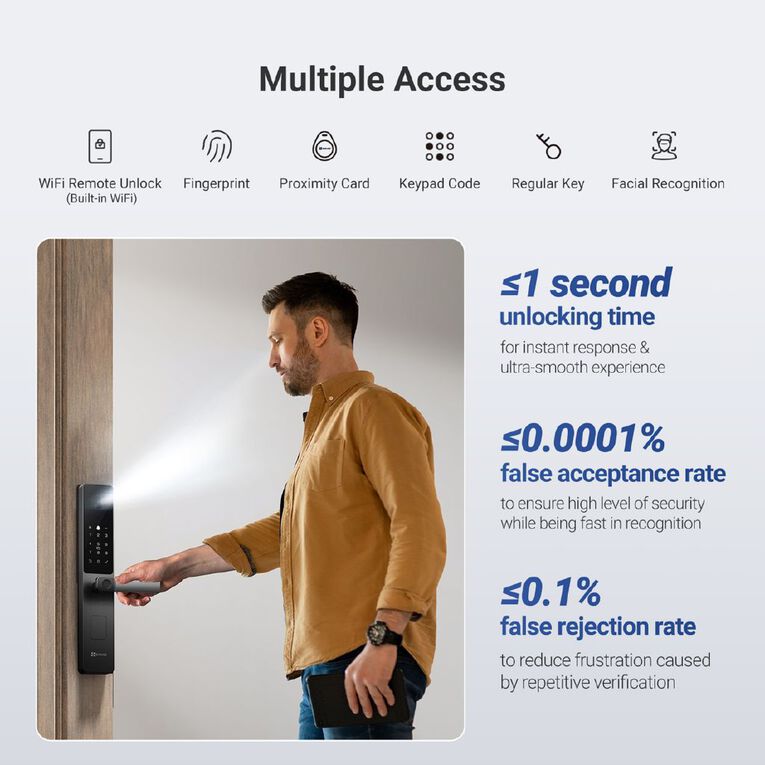 EZVIZ Y2000 FVS Smartlock, , hi-res