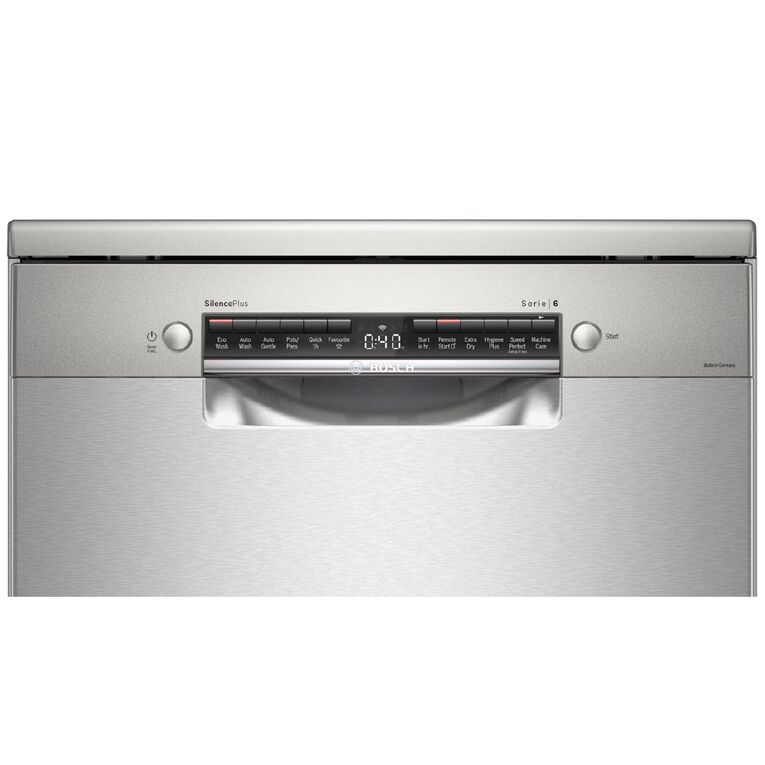 Bosch 60cm Series 6 Freestanding Dishwasher - Brushed Steel, , hi-res