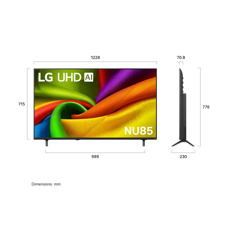 LG 55 Inch NU85 AI 4K LED Smart TV, , hi-res
