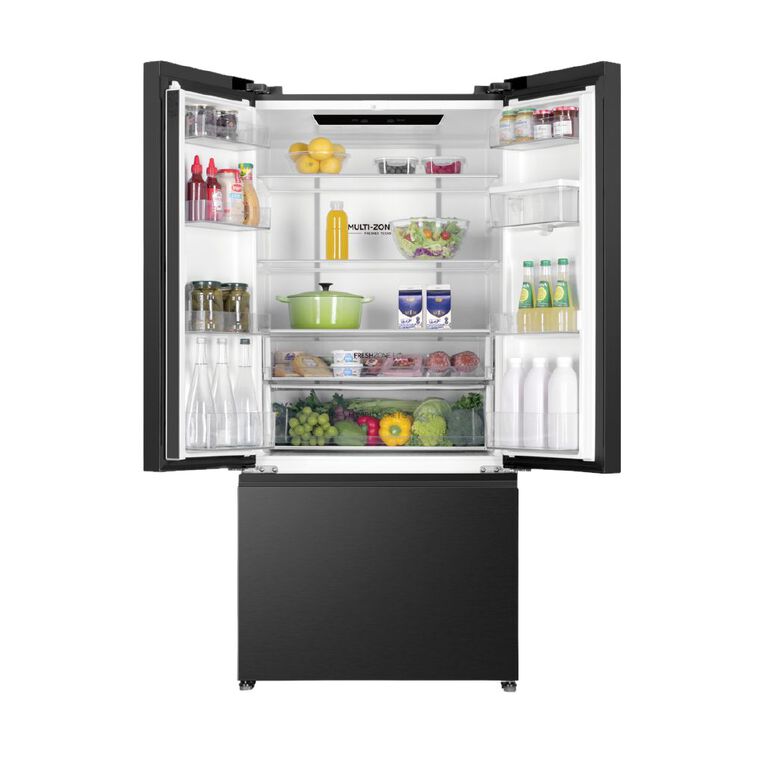 Haier 509L 500 Series French Door Refrigerator Non-plumbed waster - Black, , hi-res