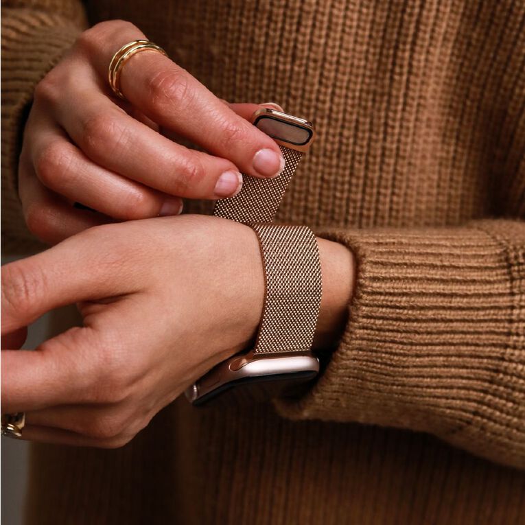 Vonmahlen Milanese Loop 2 for Apple Watch (44-46mm / Ultra) - Rose Gold, , hi-res