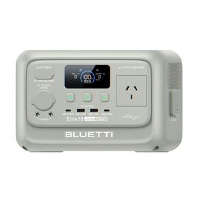 Bluetti Elite 30 V2 Portable Power Station | 600W 288Wh - Light Sand Grey