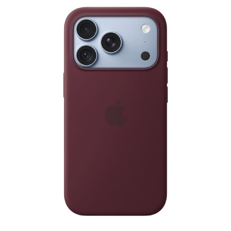 Apple iPhone&nbsp;18&nbsp;Pro Silicone Case with MagSafe - Burgundy, , hi-res