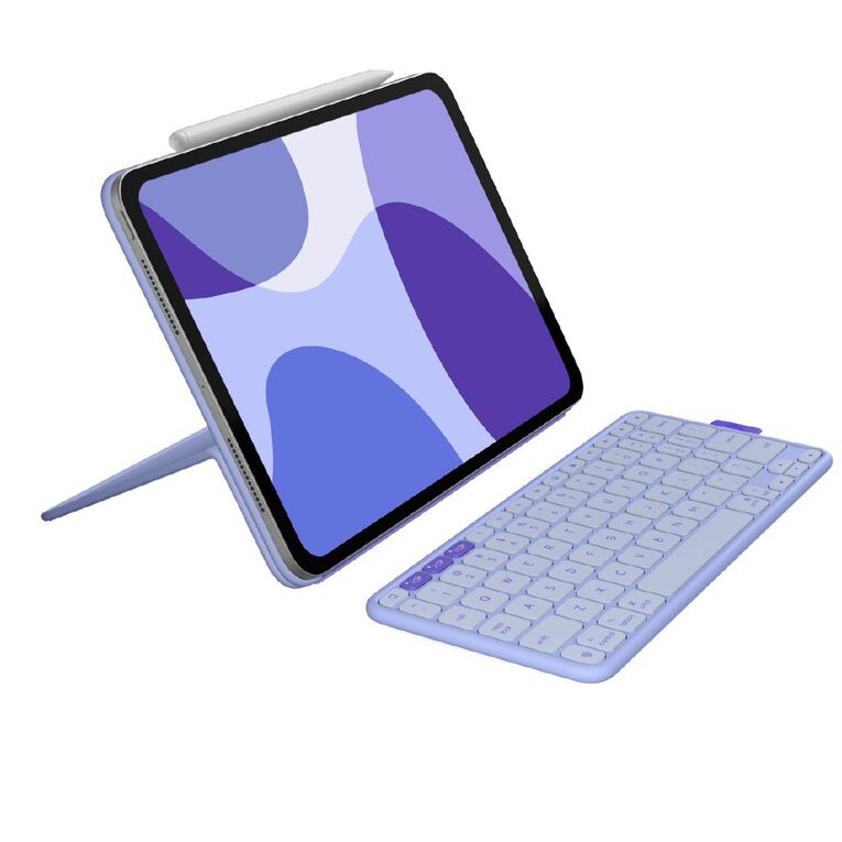 Logitech Flip Folio for iPad Pro 11-inch (M5 & M4), iPad Air 11-inch (M4, M3, & M2), iPad Air (5th gen) - Lilac, , hi-res
