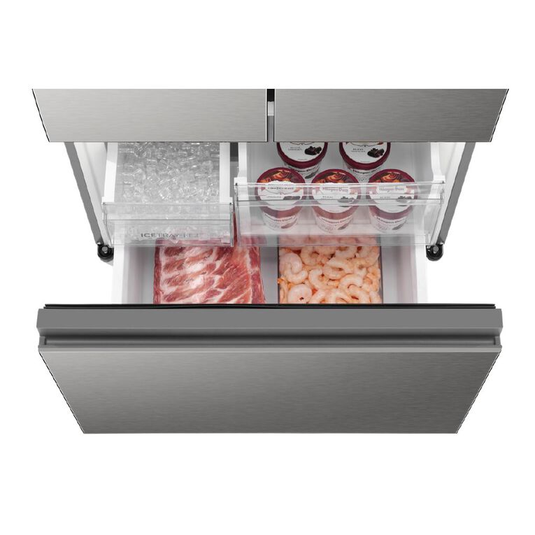 Haier 509L 500 Series French Door Refrigerator Non-plumbed waster - Satina, , hi-res