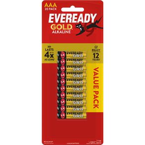 Eveready Gold AAA - 20 Pack