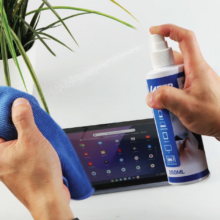 Laser 250ml Screen Cleaning Kit with Microfibre Cloth, , hi-res