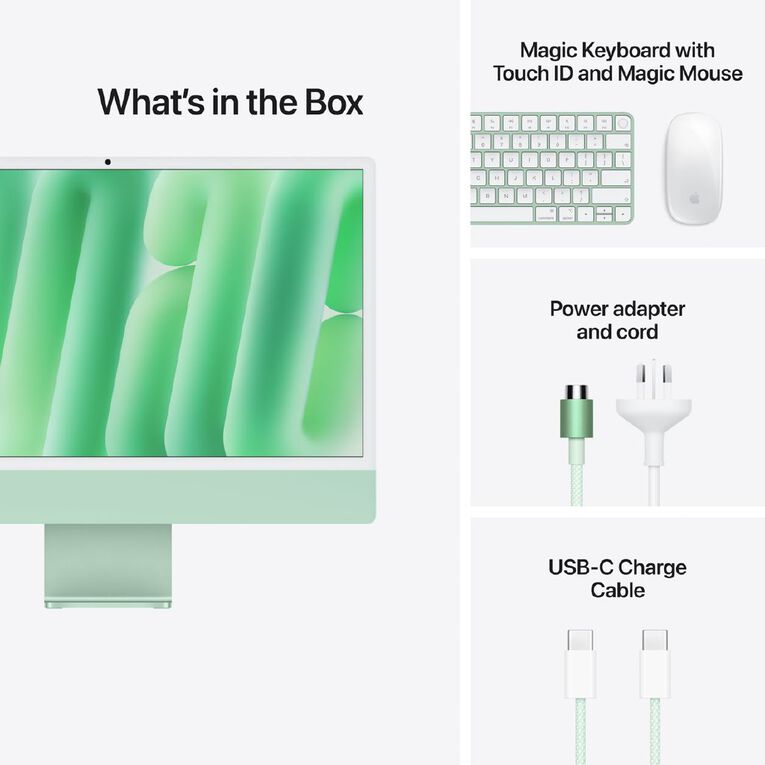 Apple iMac 24-inch With M6 Chip 24GB/512GB 12 Core CPU 12 Core GPU 4 Port - Green, , hi-res