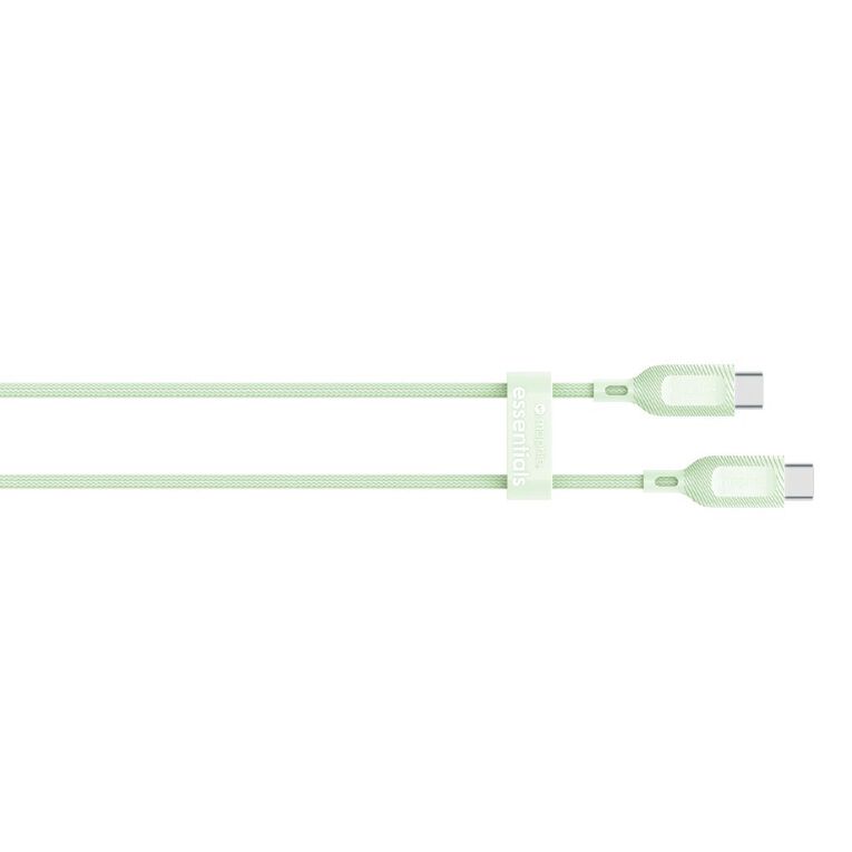 Mophie Essential USB-C-C Cable (60W), Braided, 2M, Green, , hi-res