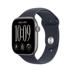 Apple Watch Series 12 GPS 46mm Space Grey Aluminium Case with Navy Blue Sport Band M/L