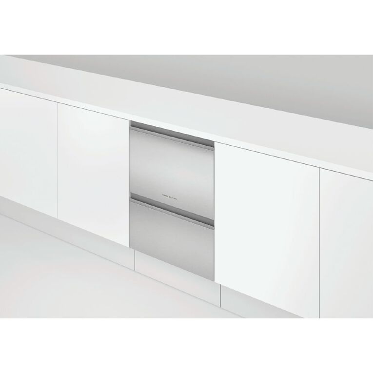 Fisher & Paykel 60cm Series 9 Double Dishdrawer - Stainless steel, , hi-res