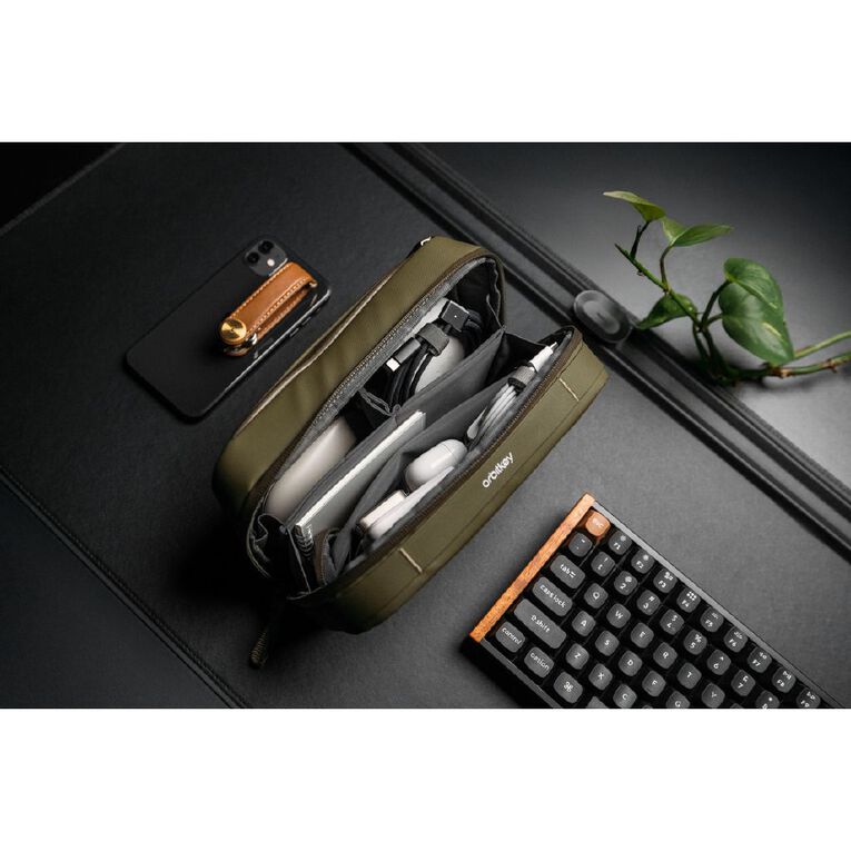 Orbitkey 2-in-1 Tech Pouch - Olive, , hi-res