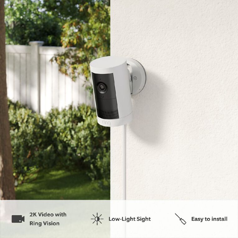 Ring Outdoor Camera Plus 2k Plug In - White, , hi-res