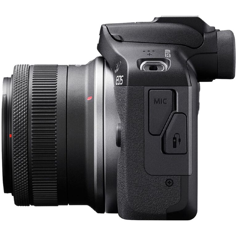 Canon EOS R100 Mirrorless Camera with RF-S 18-45mm Lens, , hi-res