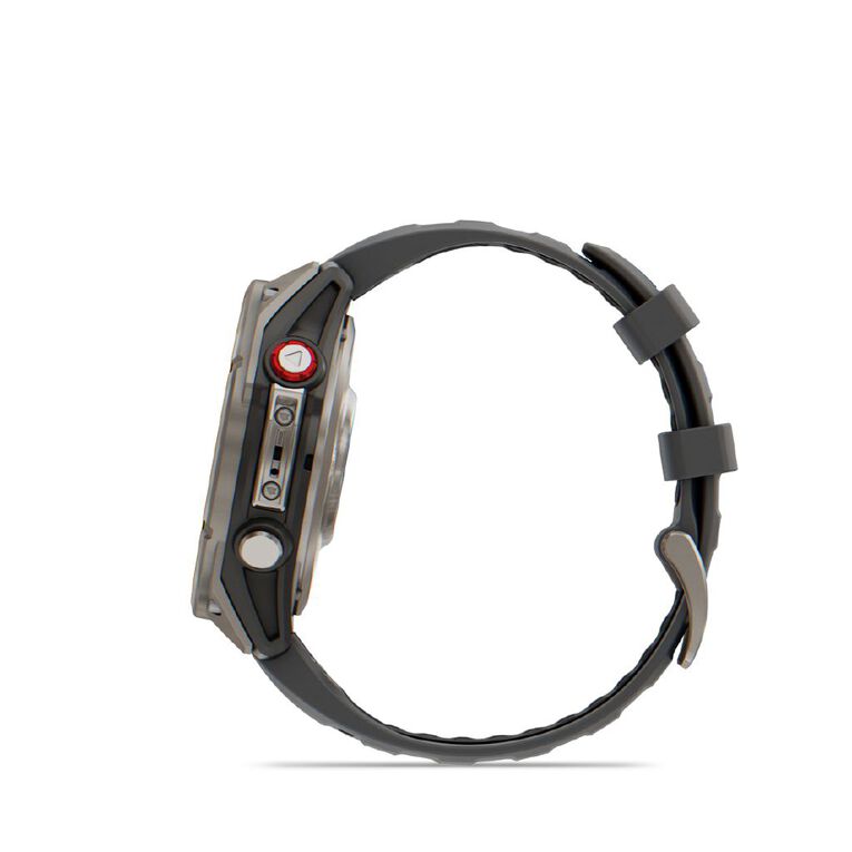 Garmin Fenix 8 Pro, 47mm, AMOLED, Sapphire, Titanium With Graphite/Black Silicone Band, , hi-res