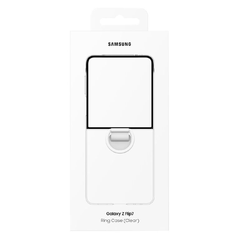 Samsung Z Flip7 Clear Case with Ring, , hi-res