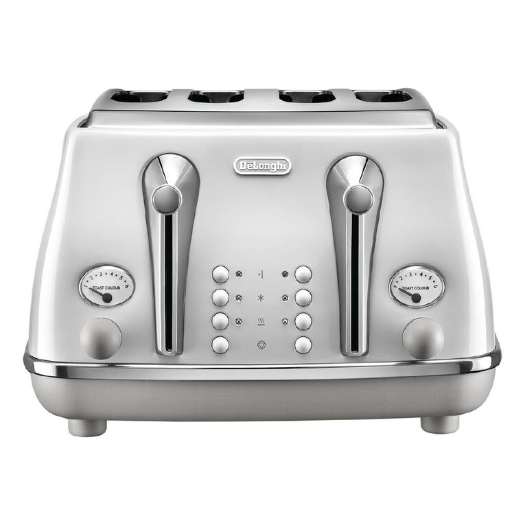 Delonghi Icona Capitals 4 Slice Toaster Sydney White Noel Leeming
