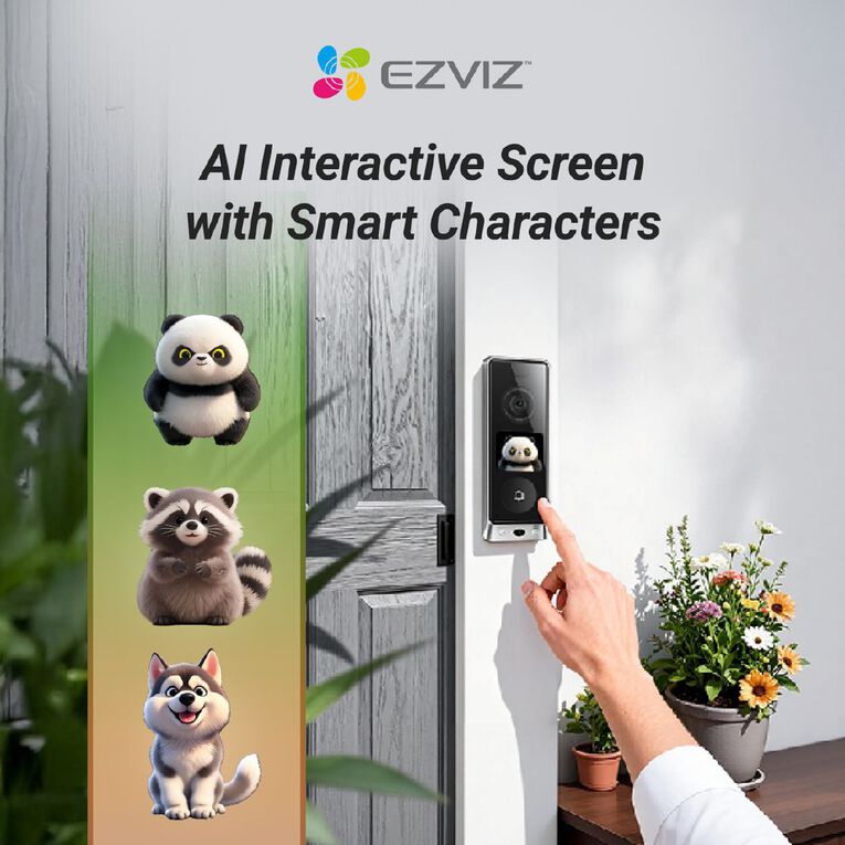 EZVIZ EP8 Ultra Dual Camera Video Doorbell With Chime, , hi-res