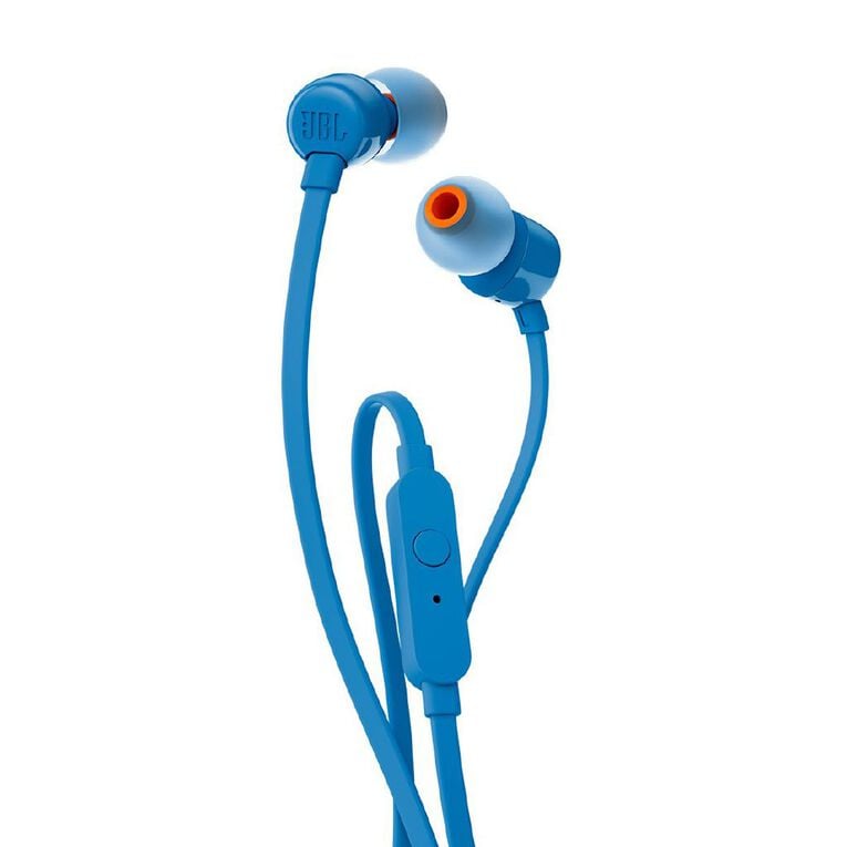 JBL T110 In Ear Headphones - Blue, , hi-res