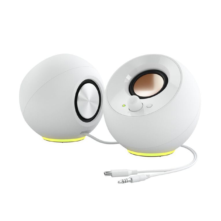 Creative Pebble SE Speaker with RGB Lighting - White, , hi-res