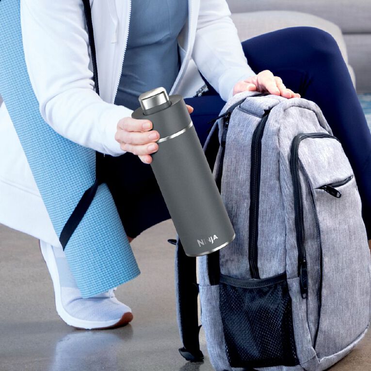 Ninja Thirsti 700ml Travel Bottle - Charcoal Gray, , hi-res