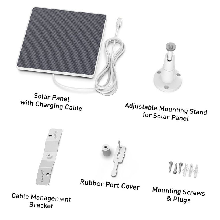 Swann Solar5 Charging Panel For Wire-Free Cameras, , hi-res
