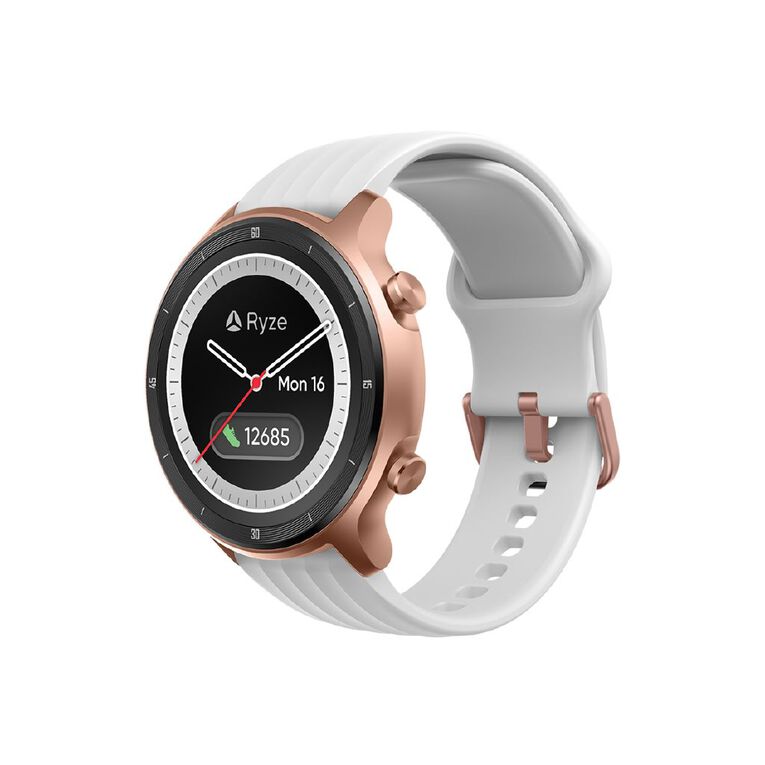 Ryze Flex Smart Watch (Pink + White), , hi-res