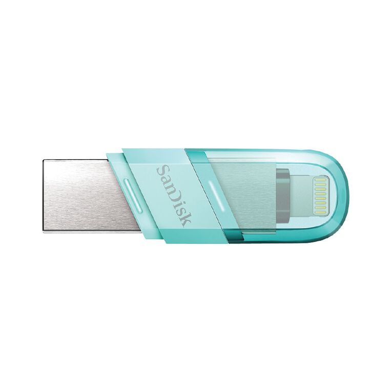 Sandisk iXpand 64GB Flash Drive Flip SDIX90N Mint Green, , hi-res
