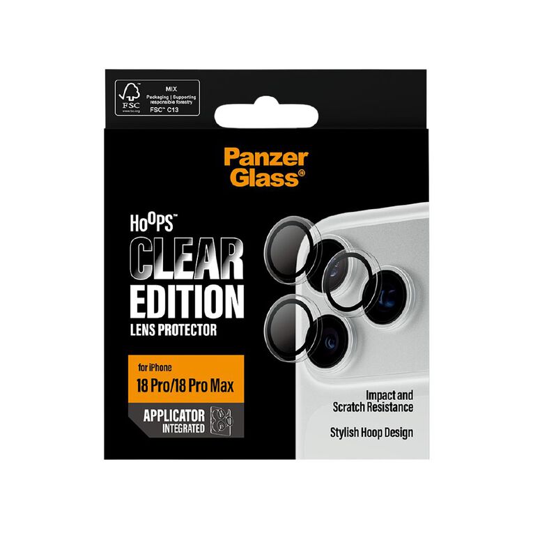 PanzerGlass Hoops Camera Lens Protector for iPhone 18 Pro / Pro Max, , hi-res