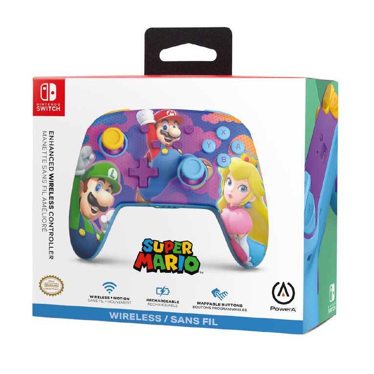 PowerA Enhanced Wireless Controller for Nintendo Switch - Colour Splash Heroes, , hi-res