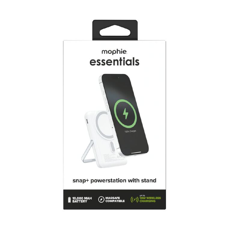Mophie Essential Powerstation Snap+ 10K With Stand White Noel - Main Image