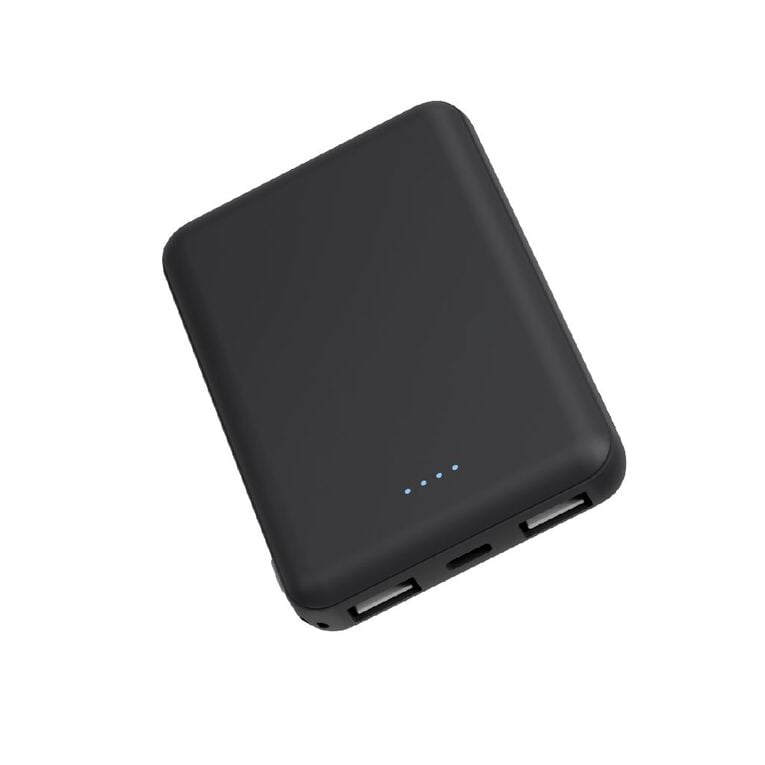 Laser 5000mAh Power Bank with Battery Indicator - Charcoal, , hi-res