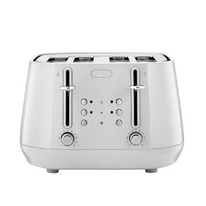 Delonghi Eclettica 4 Slice Toaster White