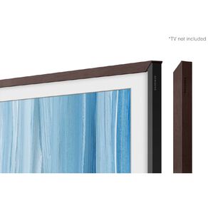 Samsung Frame 65 Inch Modern Brown Bezel