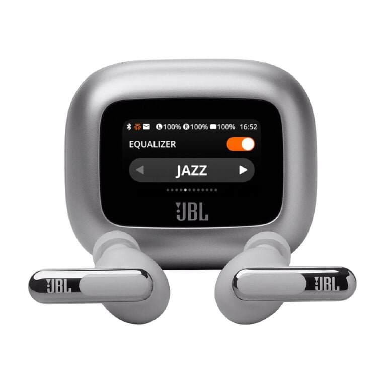 JBL Live Beam 3 True Wireless Noise Cancelling Earbuds - Silver, , hi-res