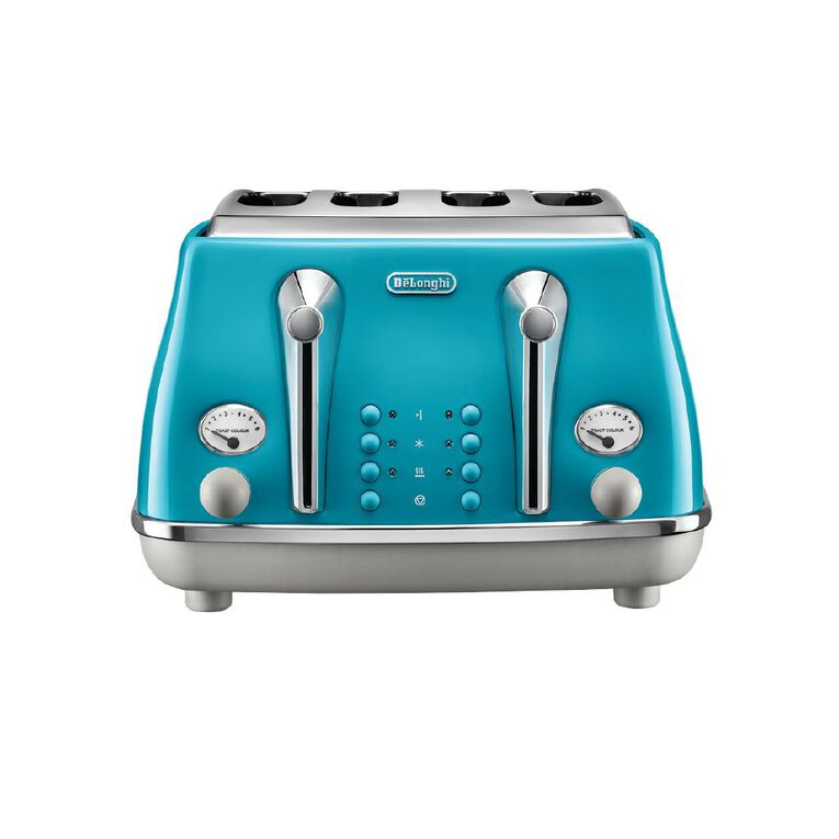 Delonghi Icona Capitals 4 Slice Toaster Lisbon Azure Noel Leeming