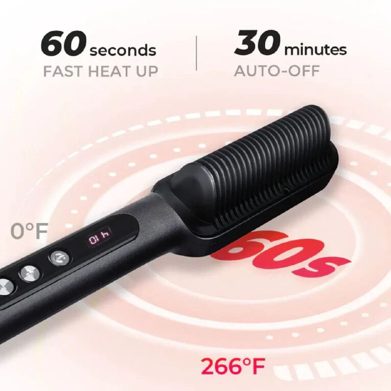 TYMO Ring Plus Anti-Frizz Straightening Brush, , hi-res