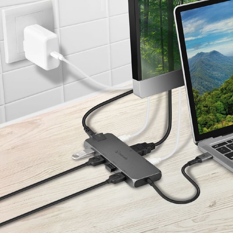 Bonelk Long-Life USB-C to 8 in 1 Multiport Hub - Space Grey, , hi-res