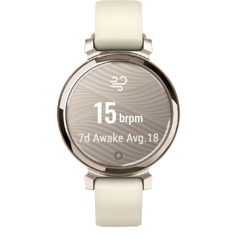 Garmin Lily 2 Cream Gold/Coconut Silicone Band, , hi-res