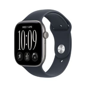 Apple Watch Series 12 GPS 46mm Space Grey Aluminium Case with Navy Blue Sport Band M/L